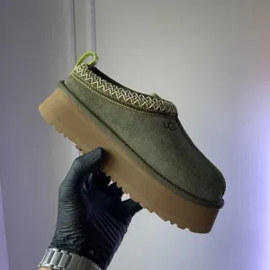 Уггі UGG Tasman Platform Burnt Olive premium угги натуральні