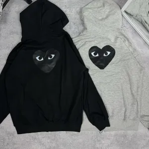 Comme des Garçons Зіп Худі / Худі КДГ / Кофта з принтом на спині / CDG з сердечком