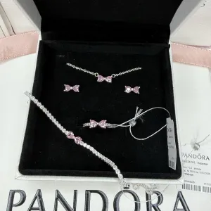 Набір Пандора бантики комплект Pandora Рожевий Бант