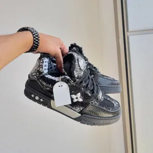 Кросівки Louis Vuitton Skate x Swarovski black луї вітон сваровскі лв