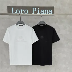 Футболка Loro Piana чоловіча преміум M-XXL біла чорна