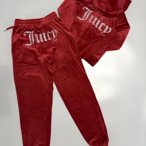 Велюровий костюм Juicy Couture новий оригінал червоний XXS, штани джогери