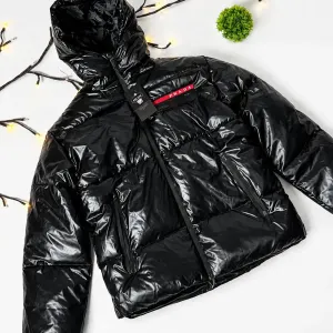 Пуховик PRADA MILANO s-xl пуховик прада мілано зимова куртка водо не проникна пуховик на мембрані курточка на зиму  глянцевий пуховик пухан прада