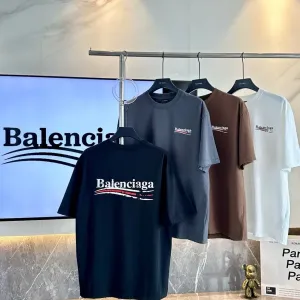 Футболка Balenciaga чорна / біла оверсайз S M L XL