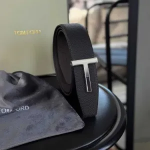 Мужской двусторонний ремень Том Форд кожаный ремень Tom Ford r142