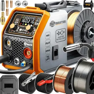 Зварювальний напівавтомат Majster Polska MP0142 Pro 160A. 5в1 (+газ) Котушка до 5кг. Сварка Сварочный полуавтомат