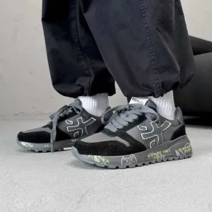 Кросівки Premiata Mick Black/Grey premium | Кроссовки чоловічі