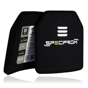 Полегшені керамічні бронеплити SPECPROM 6 клас  захисту по ДСТУ Вага 2,8 кг, розмір М 25/30 см. Надаємо сертифікати балістичних випробувань.