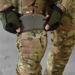 Посилений зі вставками кордури тактичний костюм REVOLUT мультикам для чоловіків / посилена військова форма куртка штани / весна - осінь тактична форма