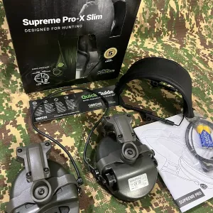 Активні навушники Sordin Supreme Pro-Х + кріплення під шолом Fast MICH