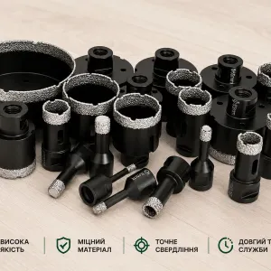 Алмазні коронки для плитки!