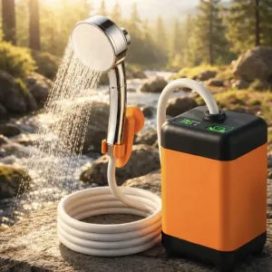 [Портативний душ] на акумуляторі з насосом 7800 mAh похідний автономний