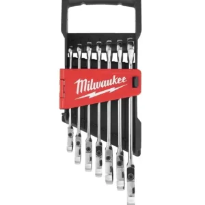 Milwaukee MAXBITE набір метричних ключів з тріскачкою і шарніром  7 шт. (4932478557)