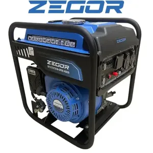 С Газом с завода ! 4500D Лучшая цена!  Генератор бензиновый инверторный Zegor DIN-OPEN4500D 4,0-4,5 кВт, ручной стартер (бензин, газ)