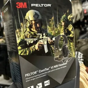 ТОП‼️ Військоаа Активна гарнітура 3M Peltor ComTac VI NIB Headset Green з мікрофоном і вихідом під ПТТ