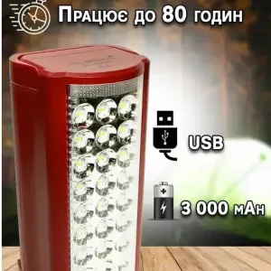 Ліхтар аварійний с павербанком ліхтарик Almina 2606L  фонарь фонарик