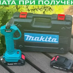 Секатор акумуляторний, електросекатор, секатор електричний. 2акб+ кейс