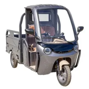 Електротрицикл вантажний FORTE DW-1200-1-3 (сірий) Компактний! Дах! Кредитування!