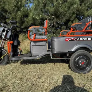 Електро трицикл вантажний Crosser CARGO 10 60V/32Ah/1500W - Сірий