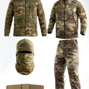 Тактичний костюм 5в1 LUNAR Softshell | Мультикам | Піксель | Олива | Чорний | Військова форма | Фліс | Тактичні штани | Комплект для ЗСУ