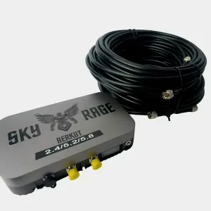 Антенна Berkut SkyRage 2,4/5,2/5,8G 10Вт с кабелем RG-8 20m.