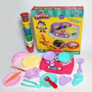 Ігровий набір пластилін Play-Doh Кухонна Плита з посудоб 6 баночок