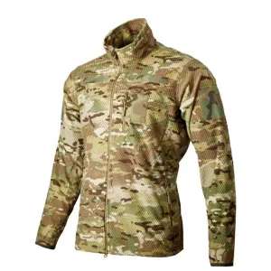 Флісова кофта ALPHA Мультикам Кубик  Тактична військова фліска | Кофта ЗСУ | Fleece 300 г/м² | Military | Multicam | 44-62