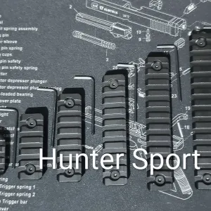 Планка Вівер Пікатіні на базу M-lock АК AR15 CZ Bren та інших, для обвісу з посадковою базою Weaver/Picatinny