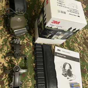 Навушники Peltor ComTac XPI + кріплення ТОП якості олива комплект‼️
