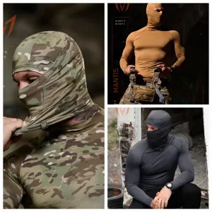 Тактичний комплект лонгслів з балаклавою для військових структур чоловічий MANTIS® Phantom LS Combat Shirt - Multicam / 6 КОЛЬОРІВ У НАЯВНОСТІ