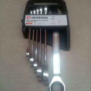 Intertool XT-1302 Набір ключів комбінованих, з тріскачкою