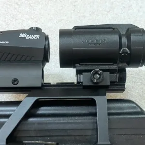 Комплект колиматор Sig Sauer Romeo5 + магнифер , увеличитель Juliet5-Micro  5x