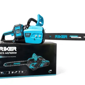 Акумуляторна пила ланцюгова Riker RCS 40/16NW. Безщітковий двигун.