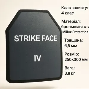 Комплект (2 штуки) Бронеплити 4 клас бронепластины Miilux Protection бронеплиты 4 класс бронепластины (3,8 кг)