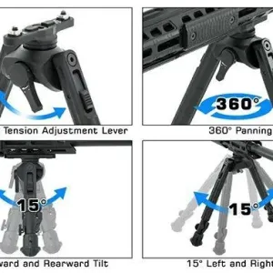 Сошки Leapers UTG USA Recon 360° з Шарніром, для АК АР серії Sig Sauer Colt CZ Bren