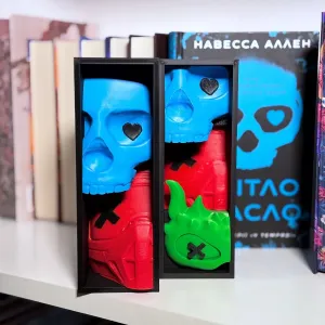 Світло згасло бук нук, маска Джоша, книжковий декор, букнук, book nook
