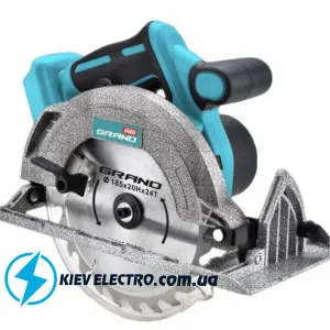 Дисковая пила акумуляторная Grand ПД-20 BL/PRO (Тушка) 20V/4ah