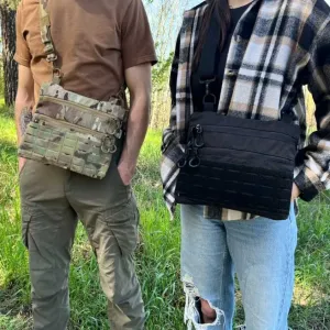 Тактична сумка мессенджер мультикам через плече MOLLE Cordura 1000D