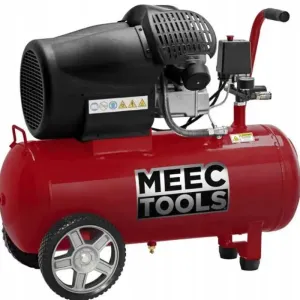 Компресор Meec Tools 50 л  2-поршневой воздушный / масляний