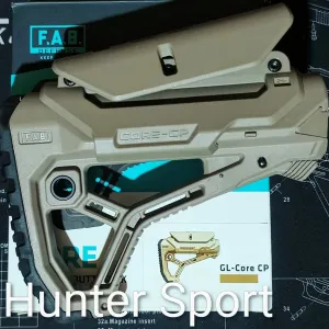 Приклад Fab Defense Israel GL Core CP зі Щокою, Без труби для АК АР серії Sig Sauer Colt