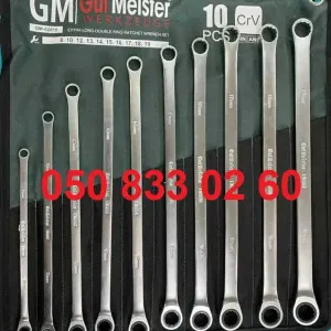 Накидные ключи с трещоткой удлинённые GUT MEISTER 10шт GM-02010 German