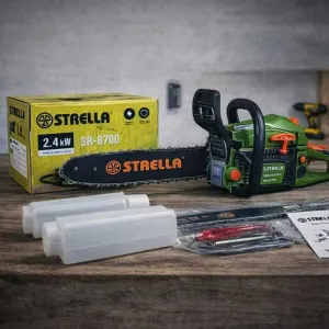 ОПТ/РОЗДРІБ! Бензопила Італійська STRELLA 2.4 квт, 45 см шина, 5.5 кг. Пила бенщиновая Итальянская, 2.4 килловата, шина 45 см