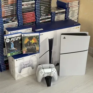 Playstation 5 slim 1TB Blu-Ray 2 джойстика + 2гри