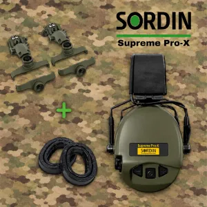 Sordin Supreme Pro X + кріплення + Gel амбушюри‼️ Активні навушники