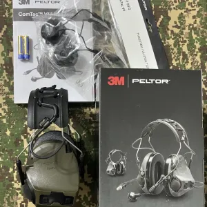 Активні навушники 3M Peltor ComTac VIII (MT14H418A-02) з кріпленнями на шолом 3M Peltor оригінал Швеція‼️