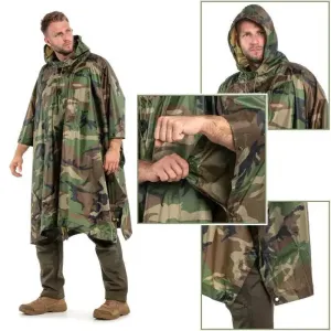 Плащ дощовик Raincoat AND-1 камуфляжний, дощовик пончо 200х150 см