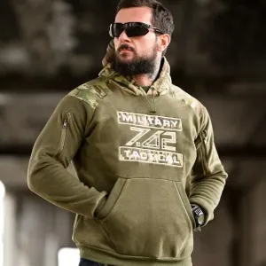 Худі Флісова Тактична Олива +Мультикам 7.62 Military Tactical! Кофта Тактична флісова Мультикам!  Флиска Тактичическая Олива Мультикам! Размеры М-3XL!