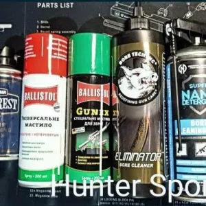 Ballistol, Recoil, Bore Tech, Pro-Shot, JB, Milfoam, GNP, Klever, Gunex масло для чищення нарізної зброї АК АР серії Sig Sauer Colt CZ Bren Glock ПМ