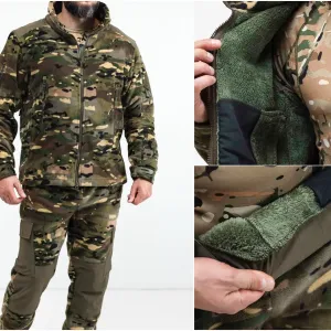 Костюм флісовий на підкладці, чоловічий, мультикам (фліска/куртка + штани)