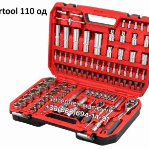Набір інструментів Intertool 110 од ET-9108 набір ключів автонабір з головками ET-6108SP